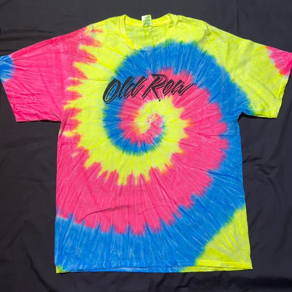 Old Row Tie dye T-SHIRT. X-Large. Worn One Time. Port & Company. - Picture 2 of 8